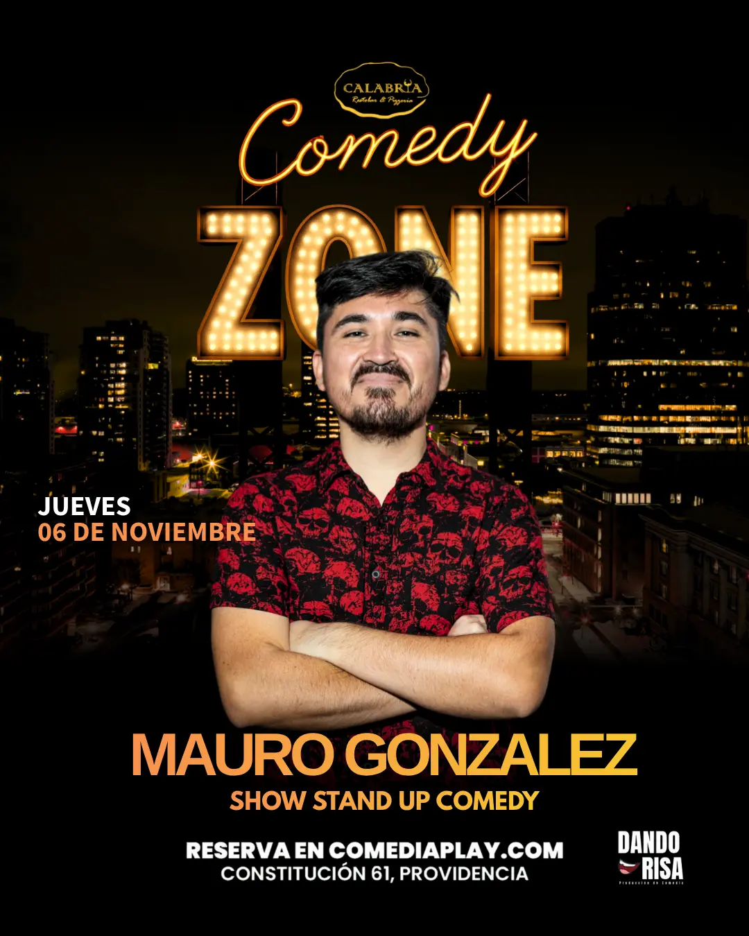 Mauro González en Calabria, Jueves 6 de Noviembre