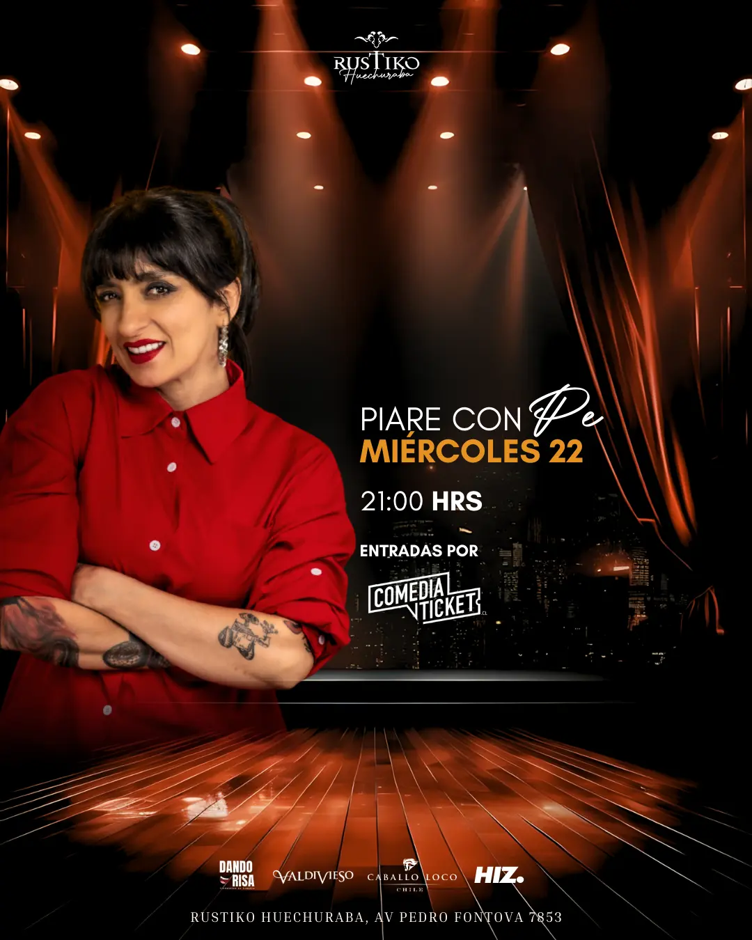 Piare con Pe en Rustiko, Miércoles 22 de Octubre