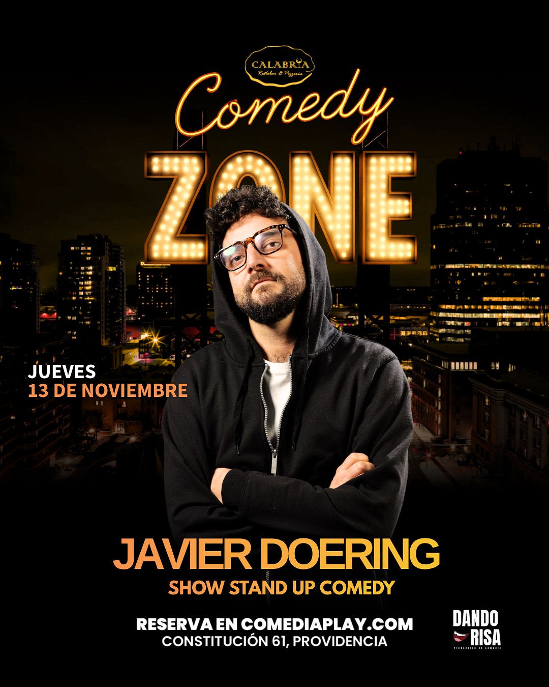 Javier Doering en Calabria, Jueves 13 de Noviembre