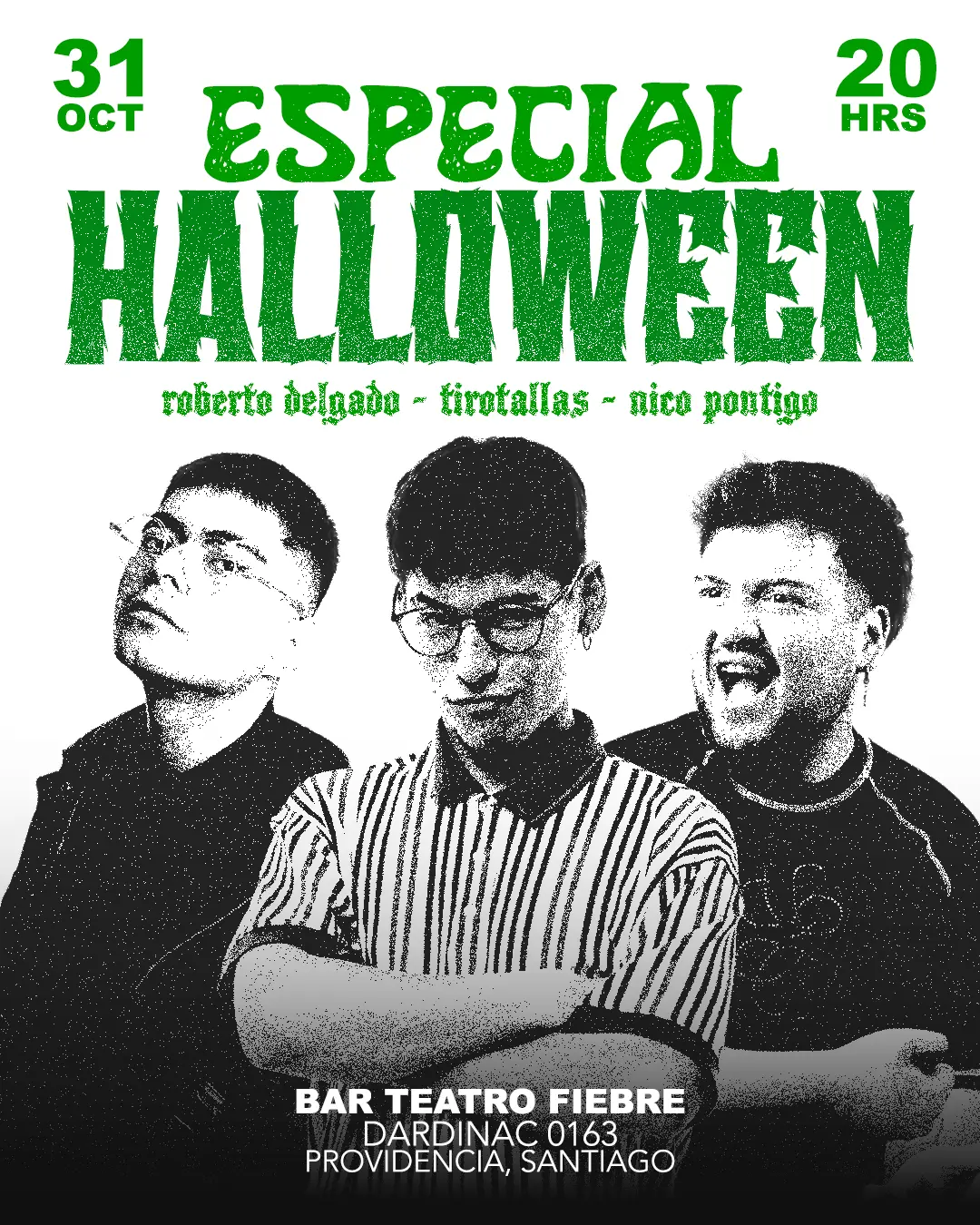 Especial de Halloween 3 Mosketeros, Viernes 31 de Octubre